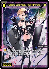 Dark Energie Full Armed ST waifu card — WIXOSS