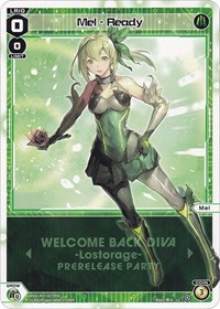 Mel Ready Prerelease Party PR waifu card — WIXOSS