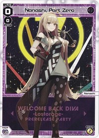 Nanashi Part Zero Prerelease Party PR waifu card — WIXOSS