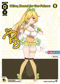 Akino Bound for the Future PR waifu card — WIXOSS