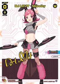DJ LOVIT Standby PR waifu card — WIXOSS