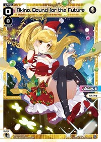 Akino Bound for the Future Christmas PR waifu card — WIXOSS