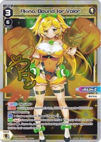 Akino Bound for Valor PR waifu card — WIXOSS