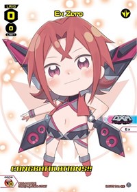 Ex Zero Chibi Winner PR waifu card — WIXOSS