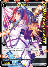 Servant WIXOSS Ceremony October 2021 Winner PR waifu card — WIXOSS