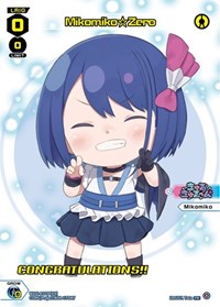 Mikomiko Zero October 2022 Winner PR waifu card — WIXOSS