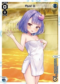 Aya 0 Onsen PR waifu card — WIXOSS