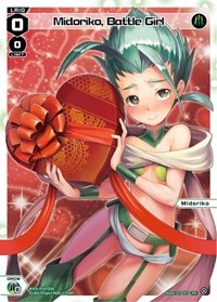 Midoriko Battle Girl Valentine 2023 PR waifu card — WIXOSS