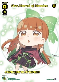 Ann Marvel of Miracles May 2023 Winner PR waifu card — WIXOSS
