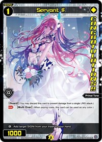 Servant WIXOSS Ceremony Top 8 PR waifu card — WIXOSS