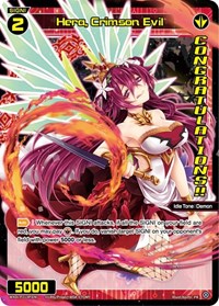 Hera Crimson Evil Diva GP Winner PR waifu card — WIXOSS