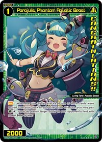 Parajulis Phantom Aquatic Beast Diva GP Winner PR waifu card — WIXOSS