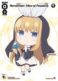 Remember Miko of Feasting September 2023 PR waifu card — WIXOSS