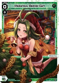 Midoriko Battle Girl Christmas Celebration PR waifu card — WIXOSS