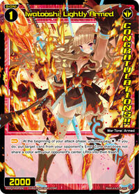 Iwatooshi Lightly Armed March 2024 Winner PR waifu card — WIXOSS