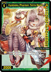 Hyakkoko Phantom Terra Beast March 2024 Winner PR waifu card — WIXOSS
