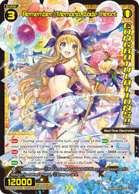Remember Memoria Code Heart Diva GP Las Vegas 2024 PR waifu card — WIXOSS