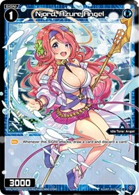 Njord Azure Angel Parallel Foil C waifu card — WIXOSS