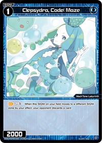 Clepsydra Code Maze C waifu card — WIXOSS