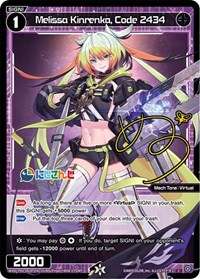 Melissa Kinrenka Code 2434 Parallel Foil C waifu card — WIXOSS