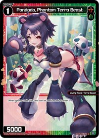 Pandada Phantom Terra Beast Parallel Foil C waifu card — WIXOSS