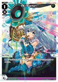 At =Forte= Parallel Foil L waifu card — WIXOSS