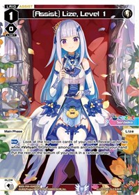 Assist Lize Level 1 Parallel Foil L waifu card — WIXOSS