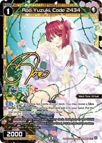 Roa Yuzuki Code 2434 Parallel Foil R waifu card — WIXOSS