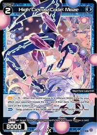 High Circus Code Maze Parallel Foil R waifu card — WIXOSS