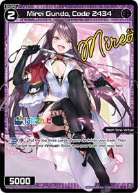 Mirei Gundo Code 2434 Parallel Foil R waifu card — WIXOSS