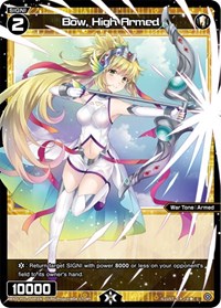 Bow High Armed Parallel Foil C waifu card — WIXOSS