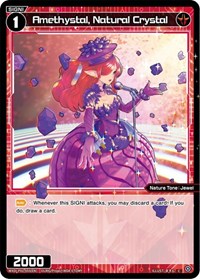 Amethystal Natural Crystal C waifu card — WIXOSS