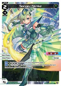 Sanga Strike Parallel Foil L waifu card — WIXOSS