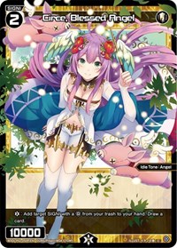 Circe Blessed Angel Parallel Foil C waifu card — WIXOSS