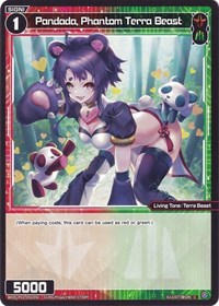 Pandada Phantom Terra Beast C waifu card — WIXOSS