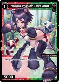 Pandada Phantom Terra Beast Parallel Foil C waifu card — WIXOSS