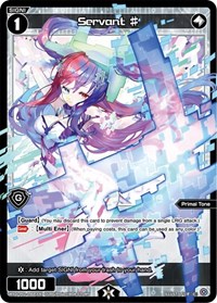 Servant Parallel Foil C waifu card — WIXOSS
