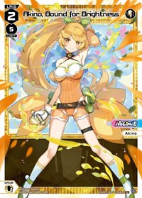 Akino Bound for Brightness L waifu card — WIXOSS