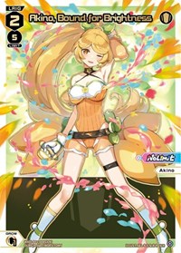 Akino Bound for Brightness SCR SCR waifu card — WIXOSS