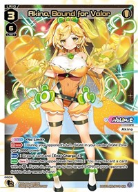 Akino Bound for Valor SCR SCR waifu card — WIXOSS