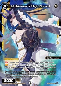 Ishikirimaru High Armed Parallel Foil C waifu card — WIXOSS