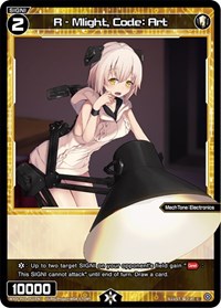 R Mlight Code Art C waifu card — WIXOSS