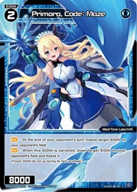 Primora Code Maze C waifu card — WIXOSS