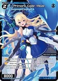 Primora Code Maze Parallel Foil C waifu card — WIXOSS