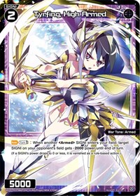 Tyrfing High Armed Parallel Foil C waifu card — WIXOSS