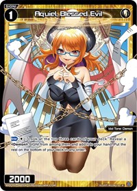 Aquiel Blessed Evil Parallel Foil R waifu card — WIXOSS