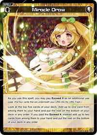 Miracle Draw R waifu card — WIXOSS