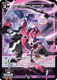 Izo Doomed General Parallel Foil R waifu card — WIXOSS