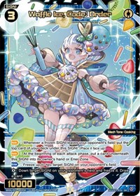 Waffle Ice Code Order SR waifu card — WIXOSS