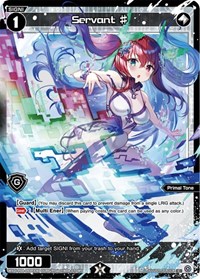 Servant Parallel Foil C waifu card — WIXOSS